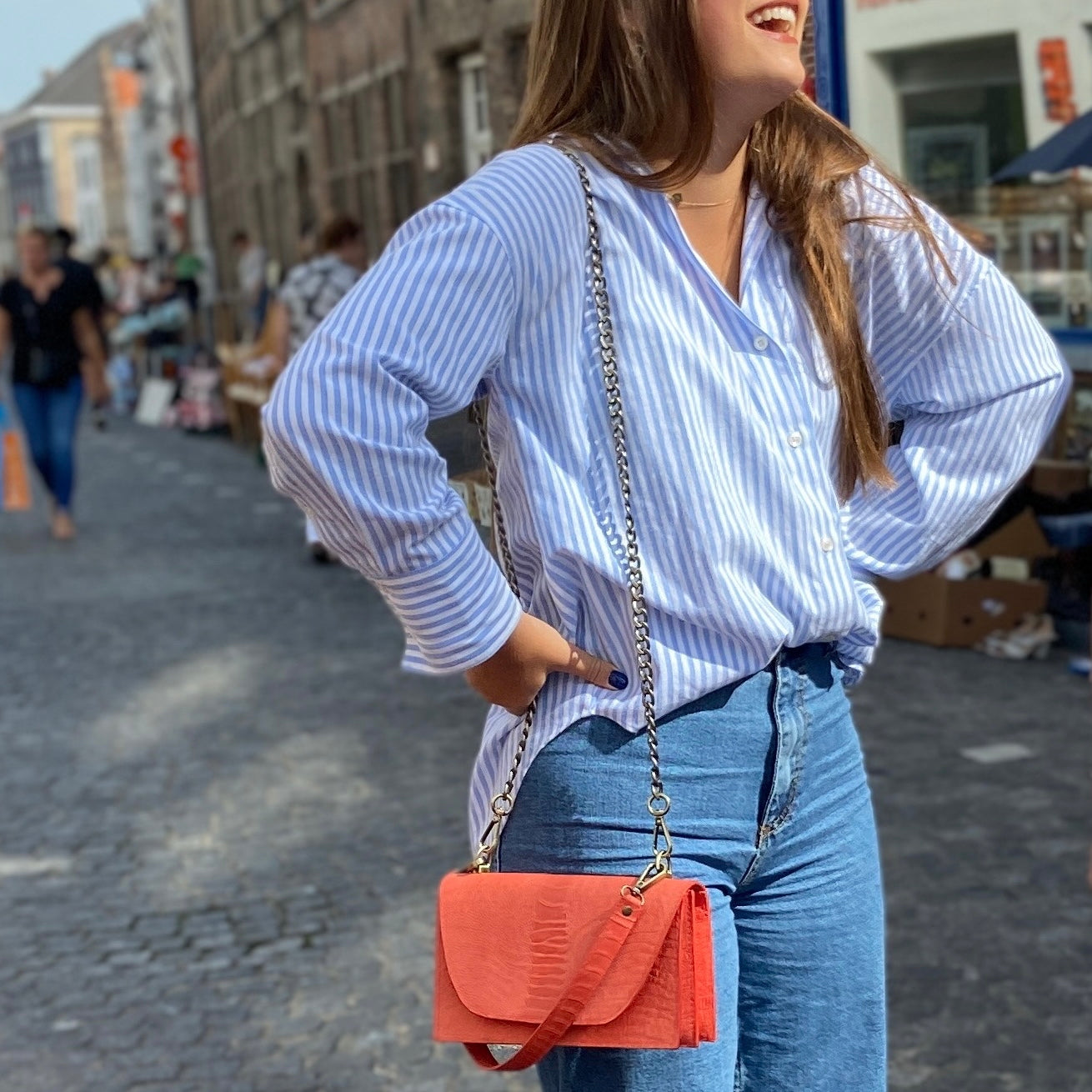 Little domino - met korte riem & ketting