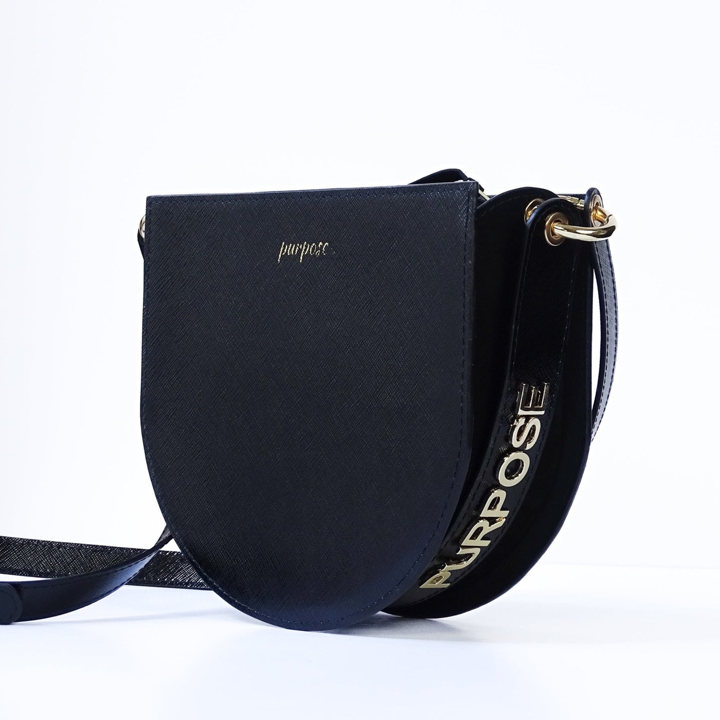 purpose. name bag - NIEUWE COLLECTIE - zwart glanzend