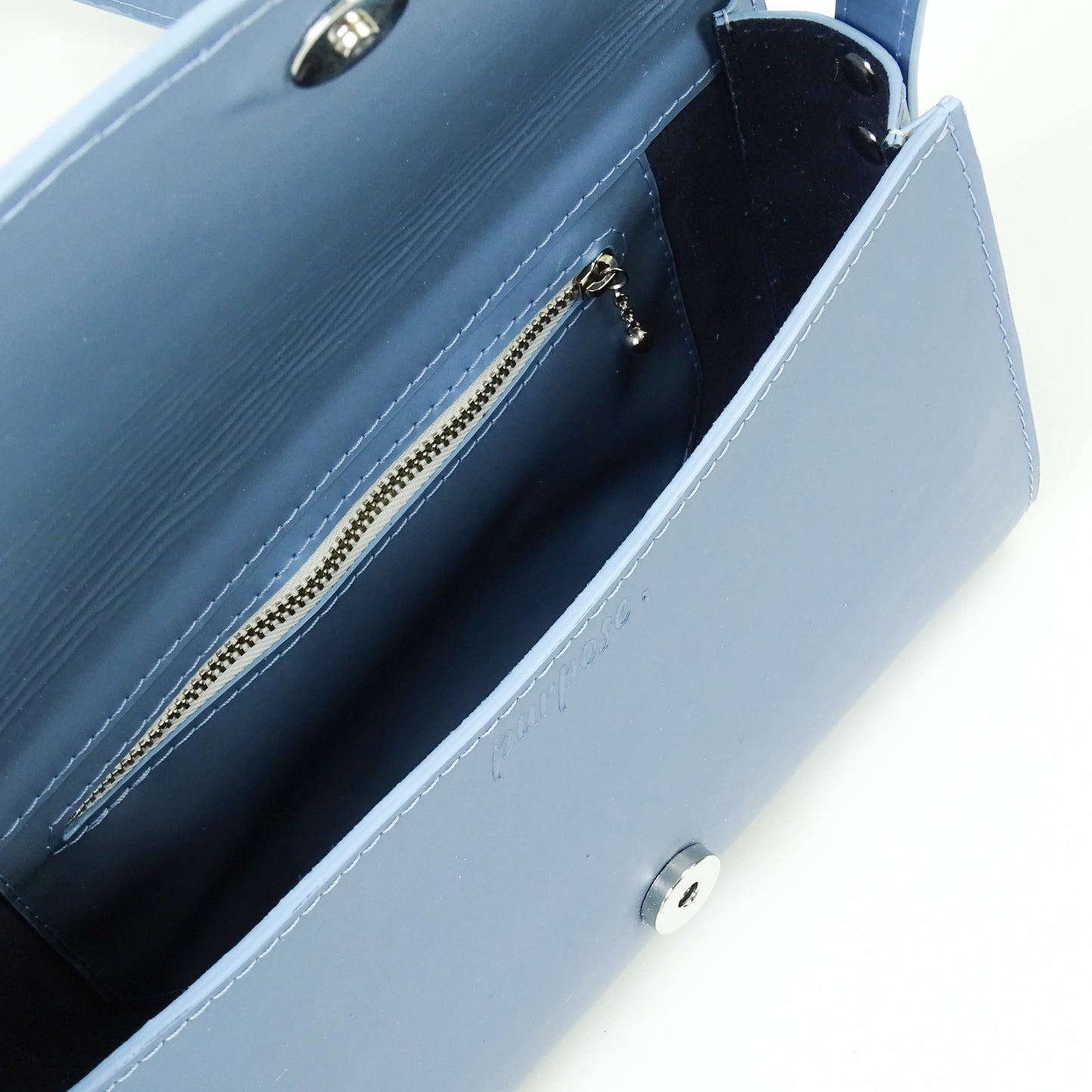 Crossbody NIEUWE COLLECTIE - lichtblauw zacht metallic