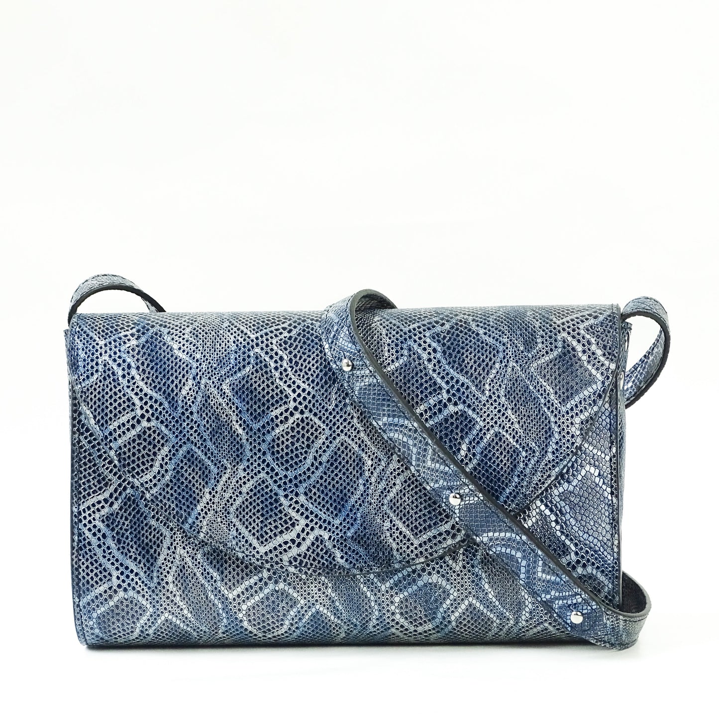 Crossbody NIEUWE COLLECTIE - blauw/zilver snake