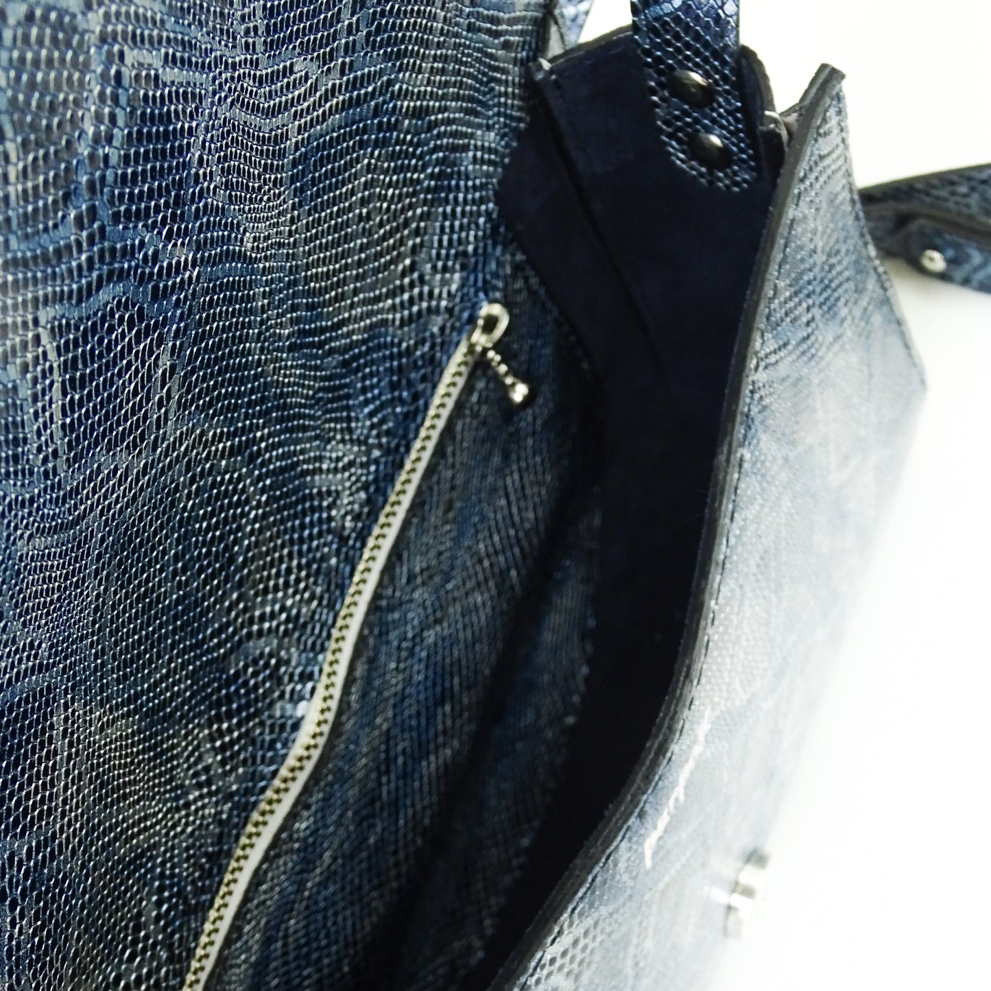 Crossbody NIEUWE COLLECTIE - blauw/zilver snake