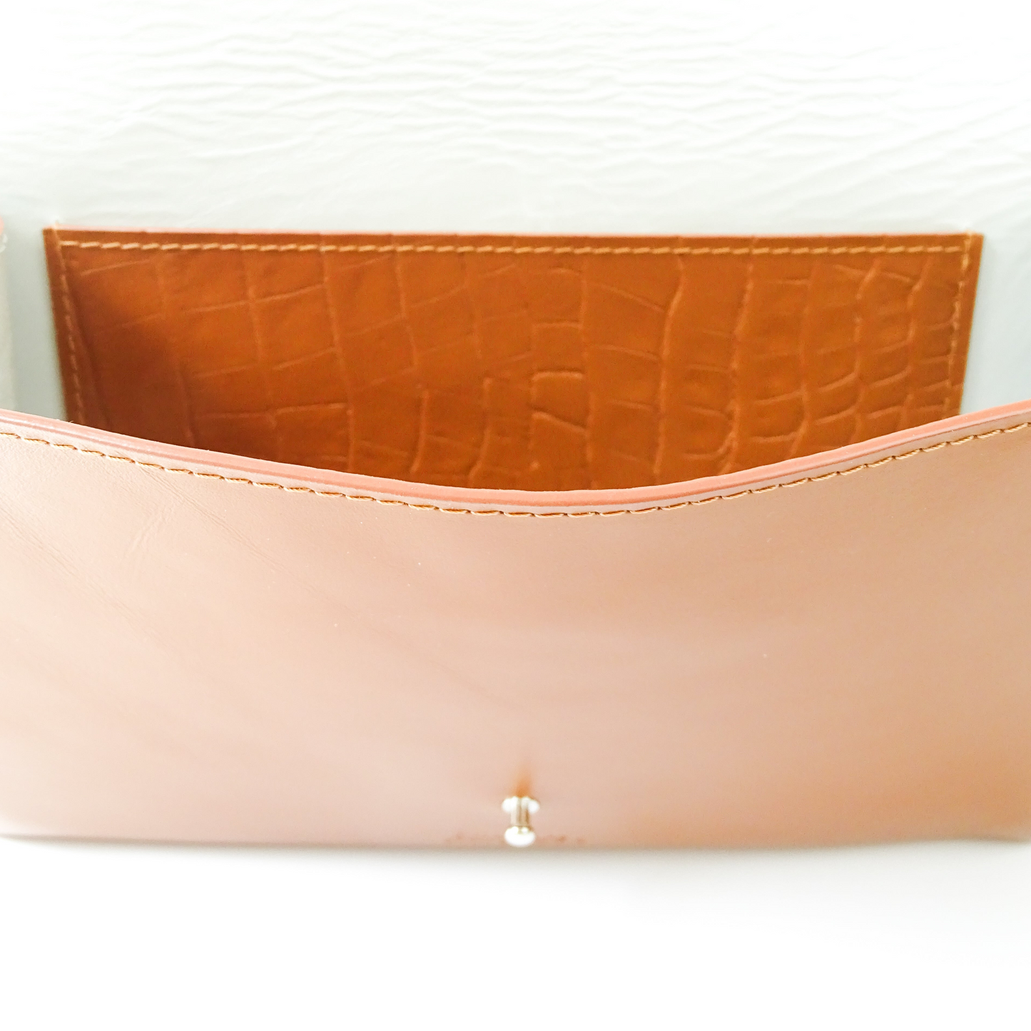 Party clutch - cognac
