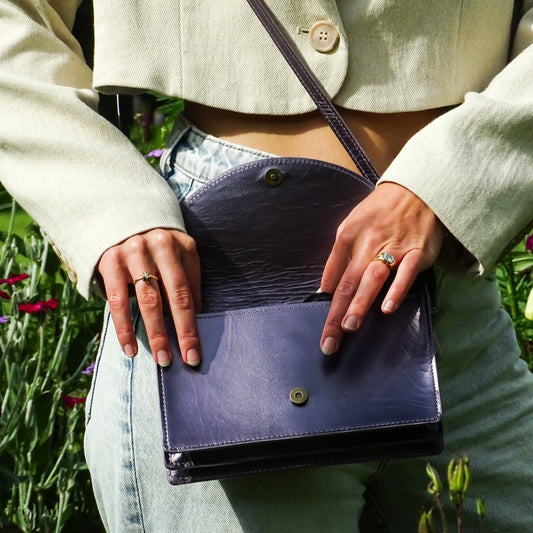 Little domino - METALLIC lila