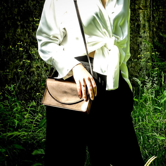 schoudertas metallic