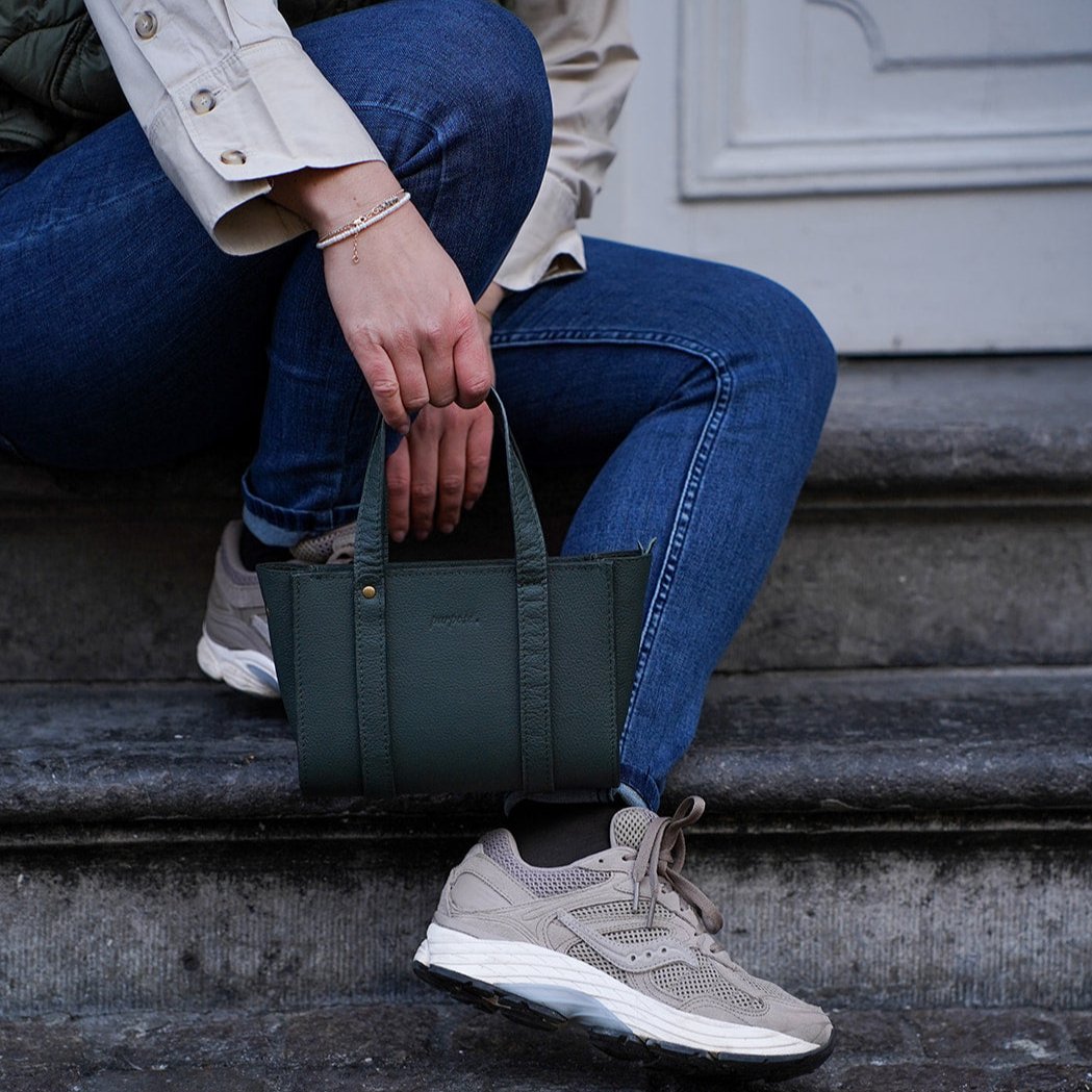 Elle bag in leer