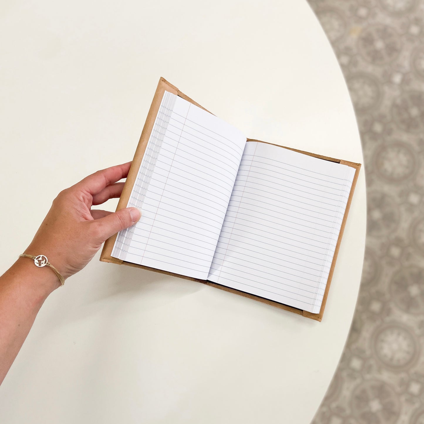 Notitieboek met lederen cover én gravering naar keuze