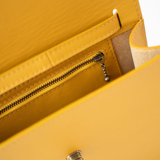 Handtas van purpose in leder