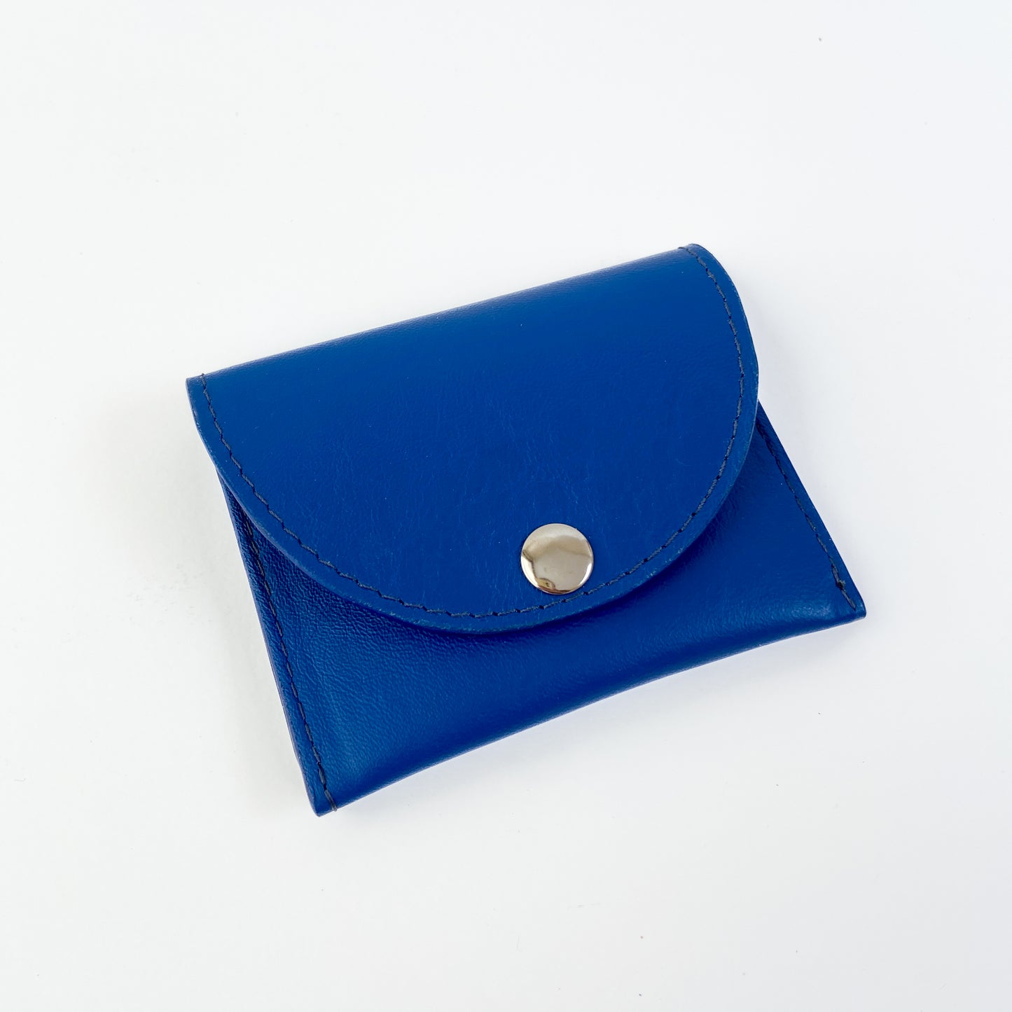 Lederen portemonnee blauw