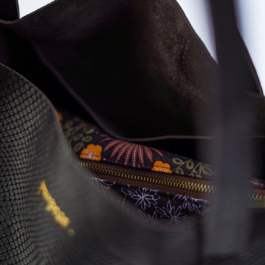 shopper met katoenen binnenzak