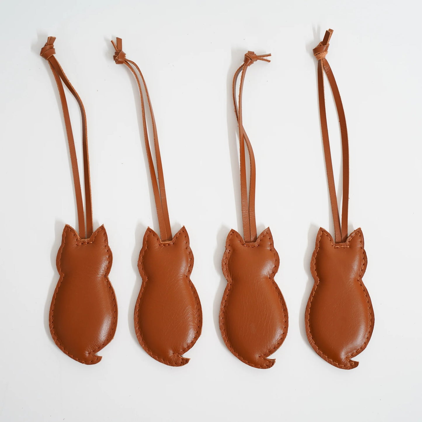 bag charm in leer - kat