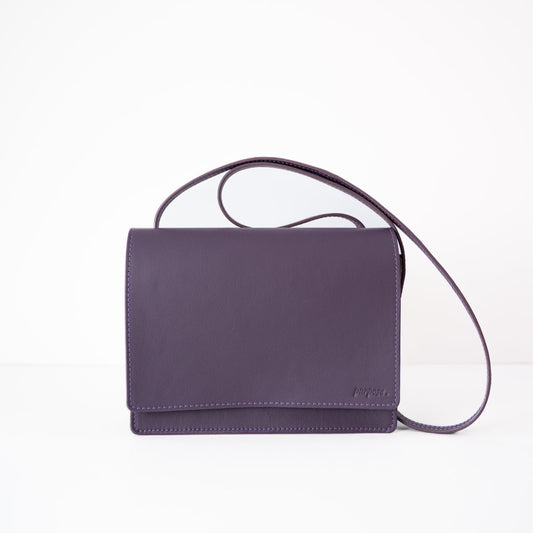 Handtas in leder -  handgemaakt