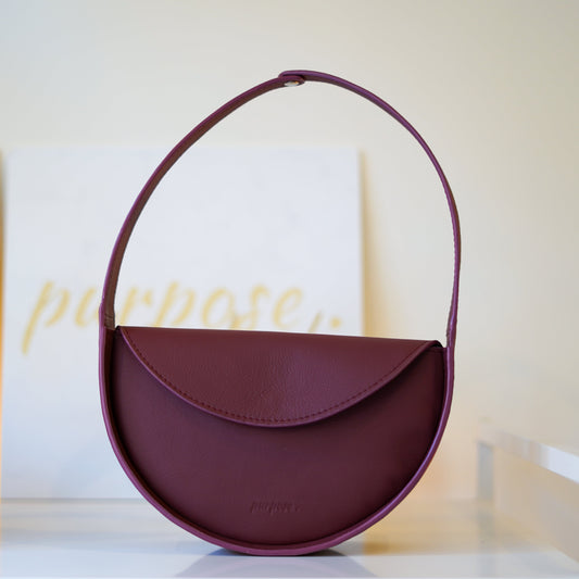 pixie handtas burgundy 