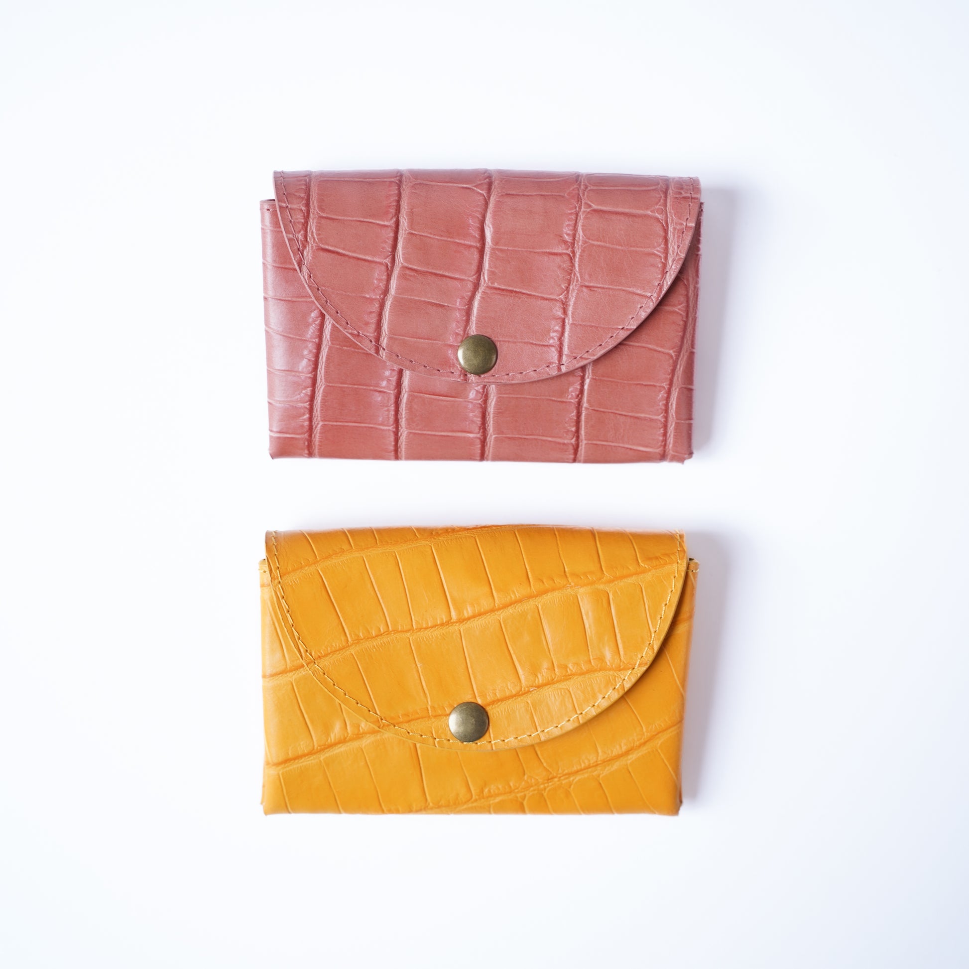 Lederen portemonnee in còocoprint